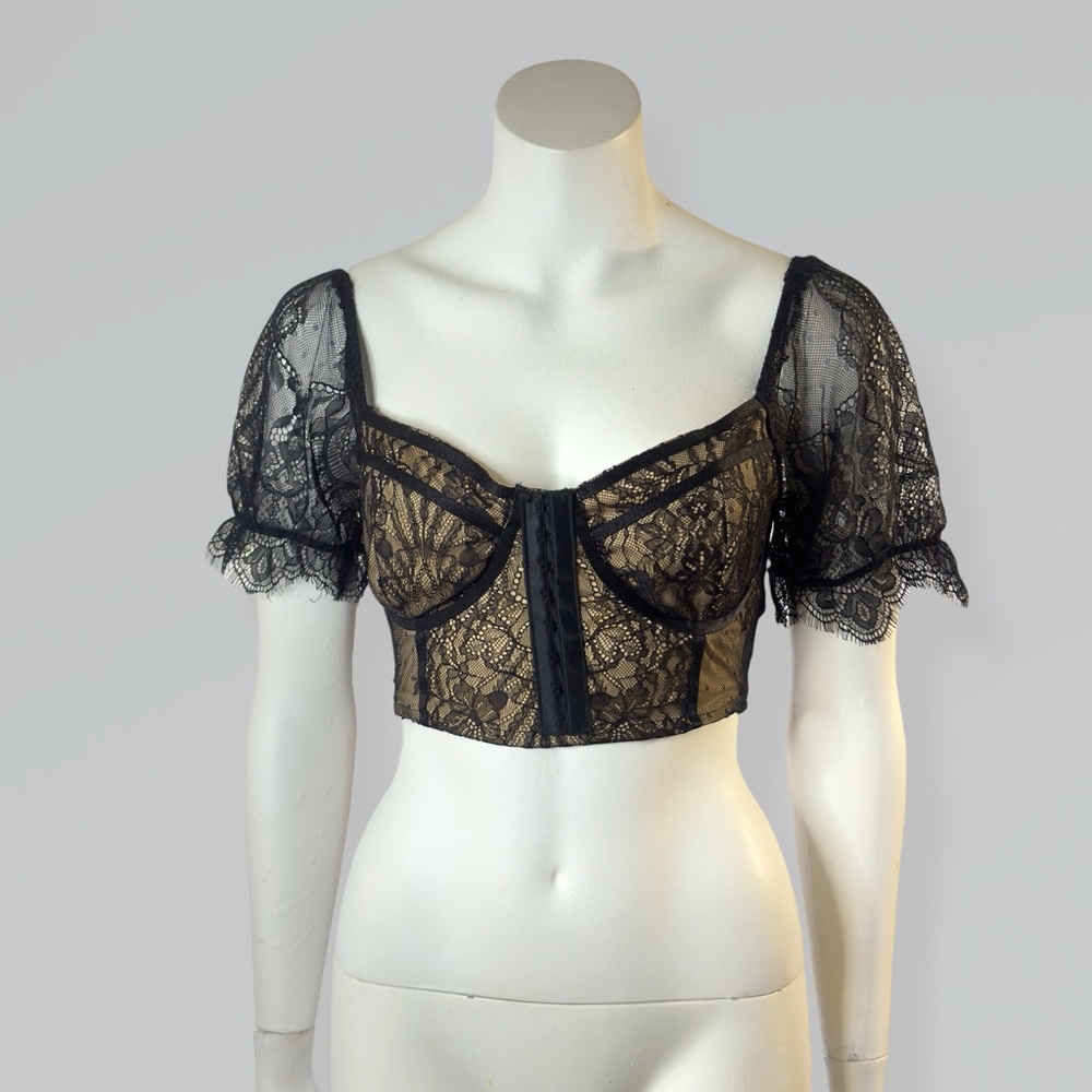Black Lace Topped